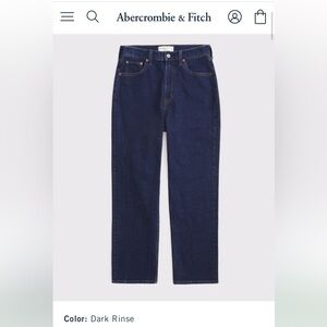 Abercrombie & Fitch Ultra High Rise Ankle Straight Jean